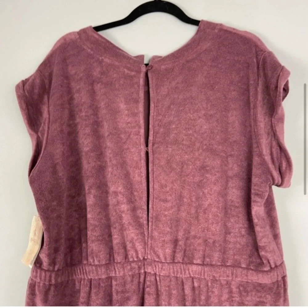 A Beautiful Soul Plum Short Sleeve‎ Jumpsuit NWT